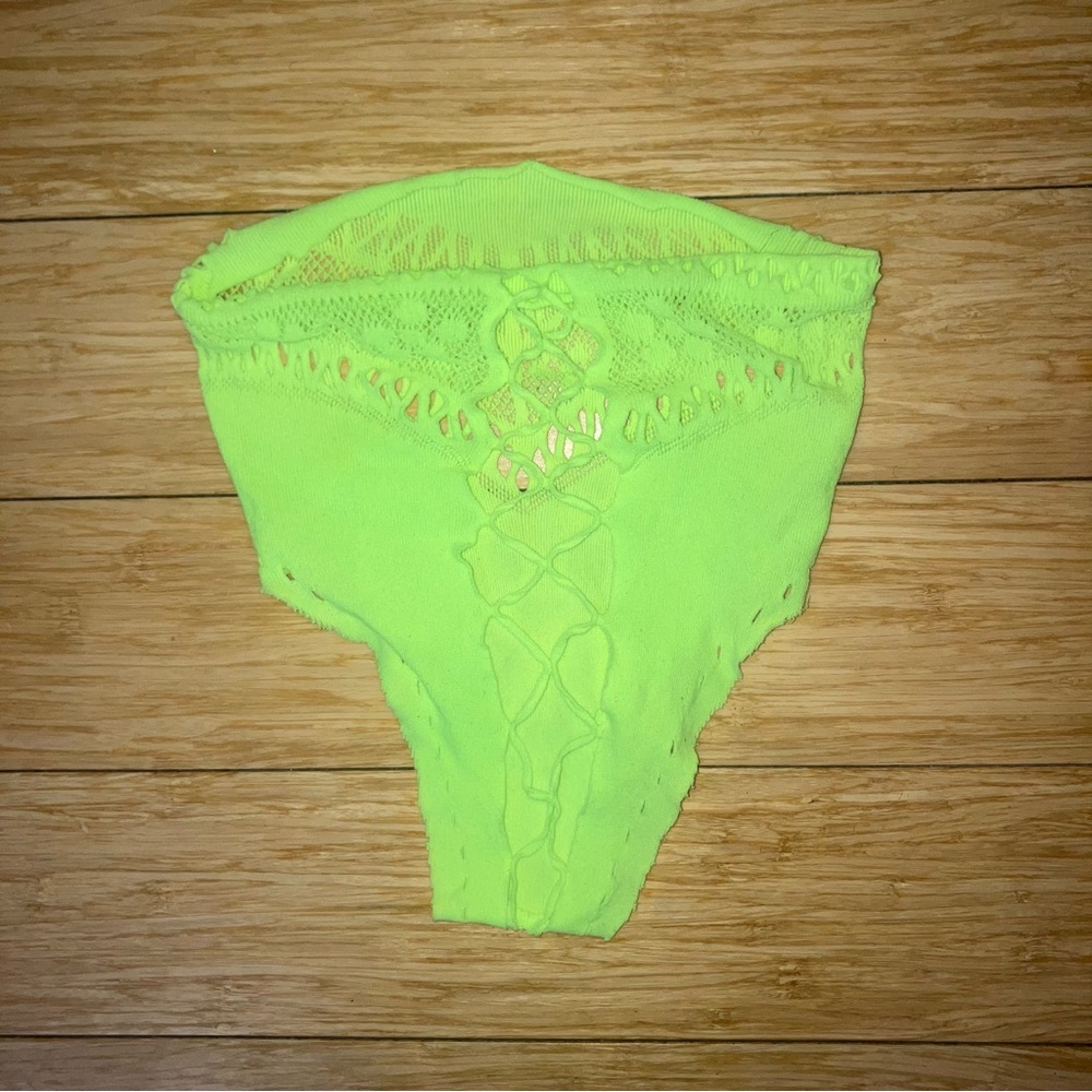 Vibrant Neon Green Lace Women's Intimate panties